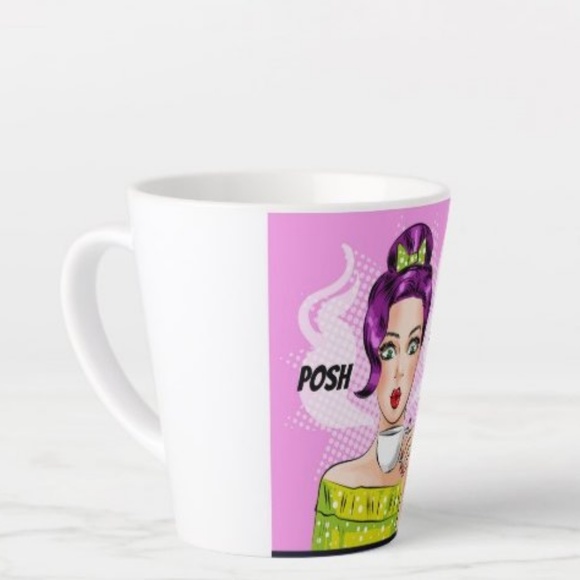 NEW! Posh Fuel Retro 12oz Poshmark Latte Mug - Picture 2 of 5
